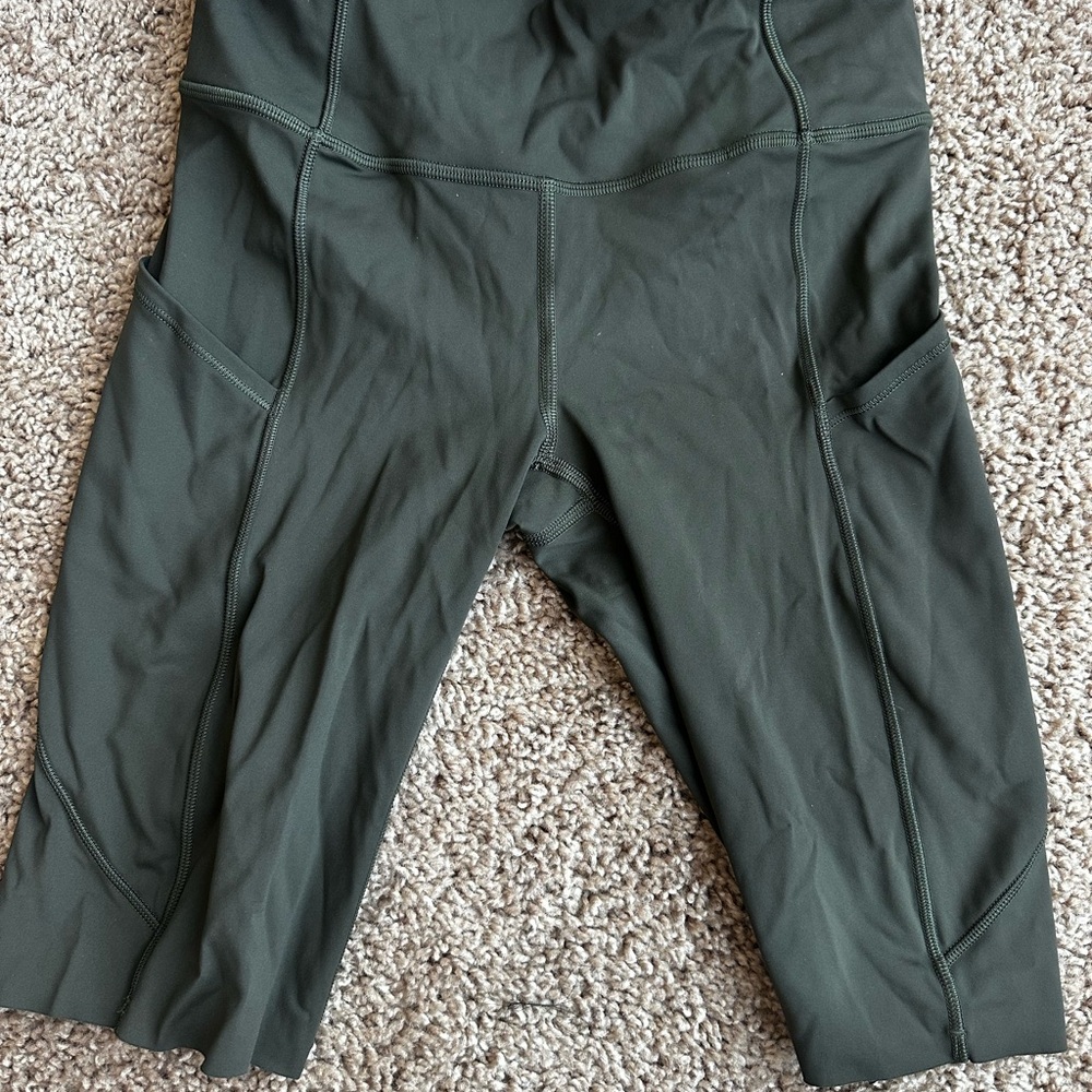 lululemon athletica Dark Green Bike Shorts